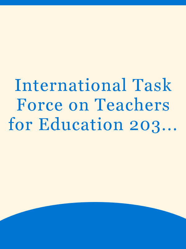 international task force on teachers for education 2030